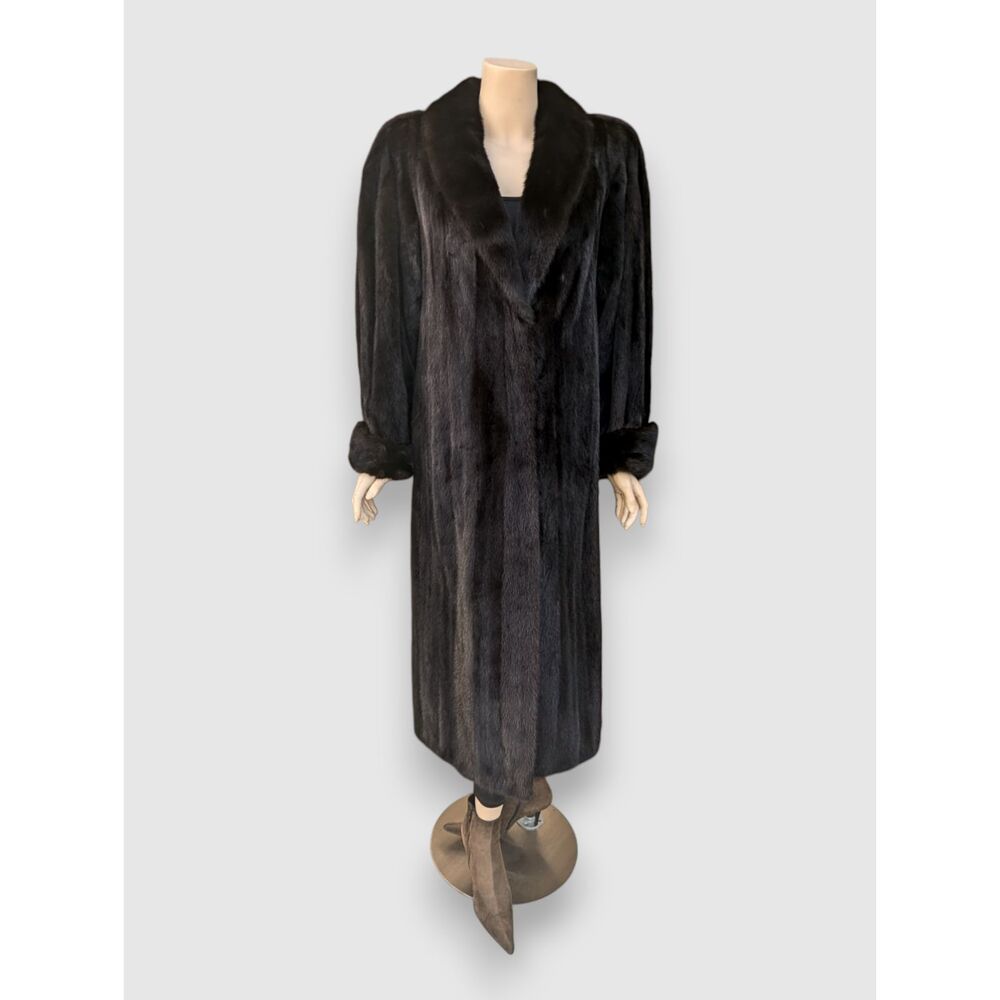 Dark Mink Coat -Medium (Black Diamond Mink)